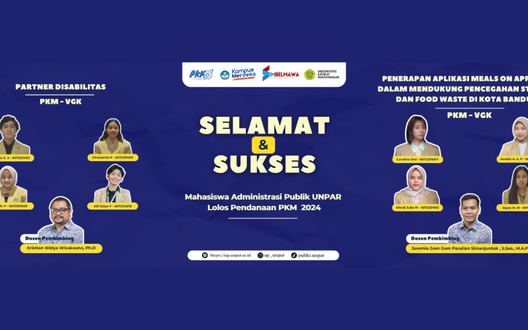 MENUJU PRESTASI: MAHASISWA ADMINISTRASI PUBLIK DAPAT PENDANAAN PROGRAM KREATIVITAS MAHASISWA 2024